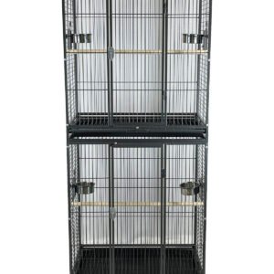 green parrot bird cage double up twin cage bc7650 terry parrots center™